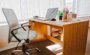 Computer Desk with office chair. It is still clean and in good condition.